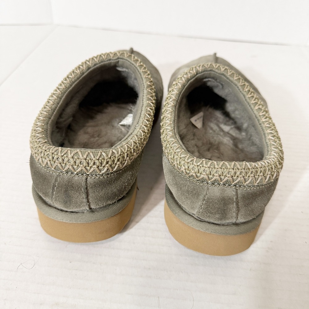 UGG Tasman II Womens Moss Green 1174470 Sheepskin Comfort Slippers Size - Picture 4 of 7
